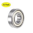 thumbnail image 1 of R8ZZ Ball Bearing 1/2"x1-1/8"x5/16" Double Shielded ABEC-1 Bearing 10pcs, 1 of 3