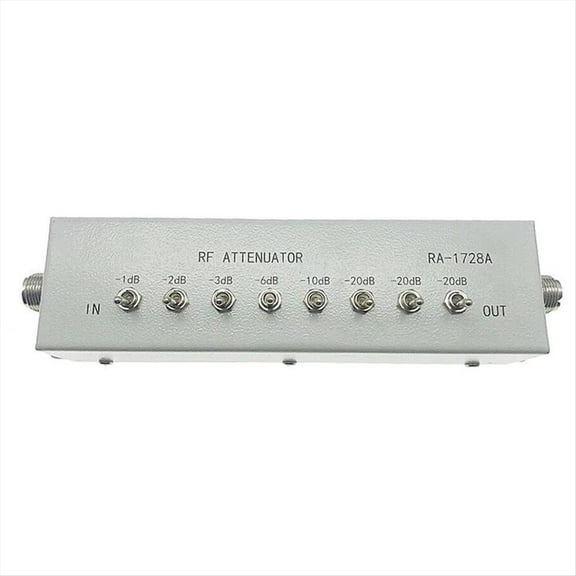 RA-1728A High Frequency Attenuator 0-82DB Variable/Step Attenuator 50 OHM for Amateur Radio Transmitter,1 * High Frequency Attenuator