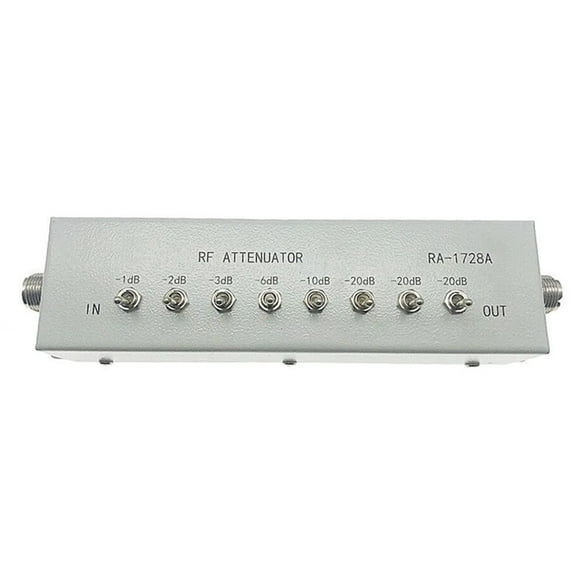 RA-1728A High Frequency Attenuator 0-82DB Variable/Step Attenuator 50 OHM for Amateur Radio Transmitter