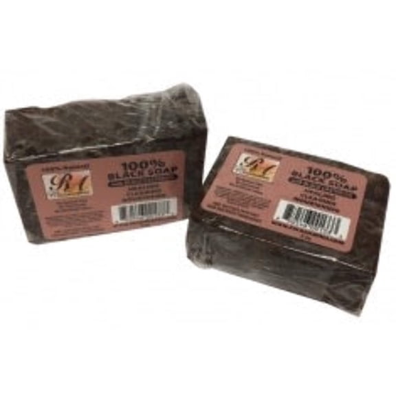 RA Cosmetics 100% African Black Soap 5 oz