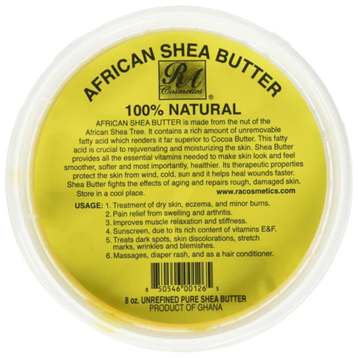 RA COSMETICS 100% Pure African Shea Butter (8oz) RA COSMETICS 100% Pure African Shea Butter (8oz)