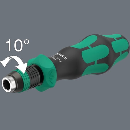 RA-R M Bitholding Screwdriver with Ratchet Functionality, 1/4" Hex Drive, Ergonomic Handle for Precision Fastening