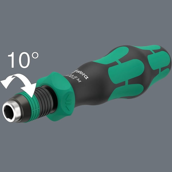 RA-R M Bitholding Screwdriver with Ratchet Functionality, 1/4" Hex Drive, Ergonomic Handle for Precision Fastening