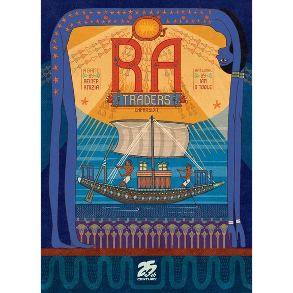 RA Traders Expansion by 25th Century Games Expands RA Auction and Set-Collection Board Game, for 2-5 Players and Ages 12+
