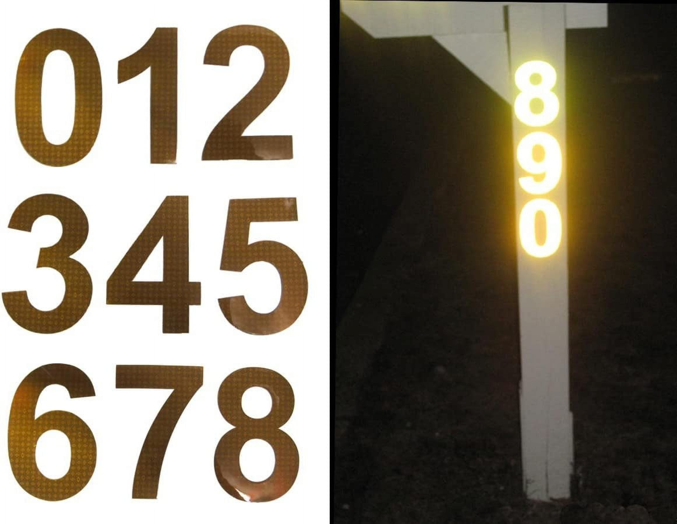 RA1 Reflective Address Numbers up To FIVE Numbers Walmart