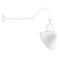 thumbnail image 1 of RAB Lighting 26W LED Style 2 ANGLED CONE SHADE GOOSENECK WHITE WARM LIGHT FIXTURE, 1 of 1