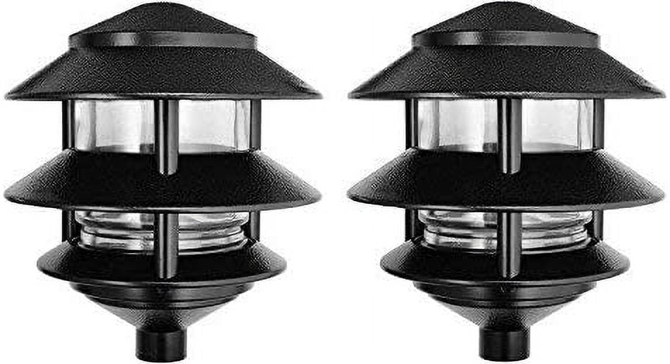 RAB Lighting LL322B Incandescent 3 Tier Lawn Light, A-19 Type, 75W ...