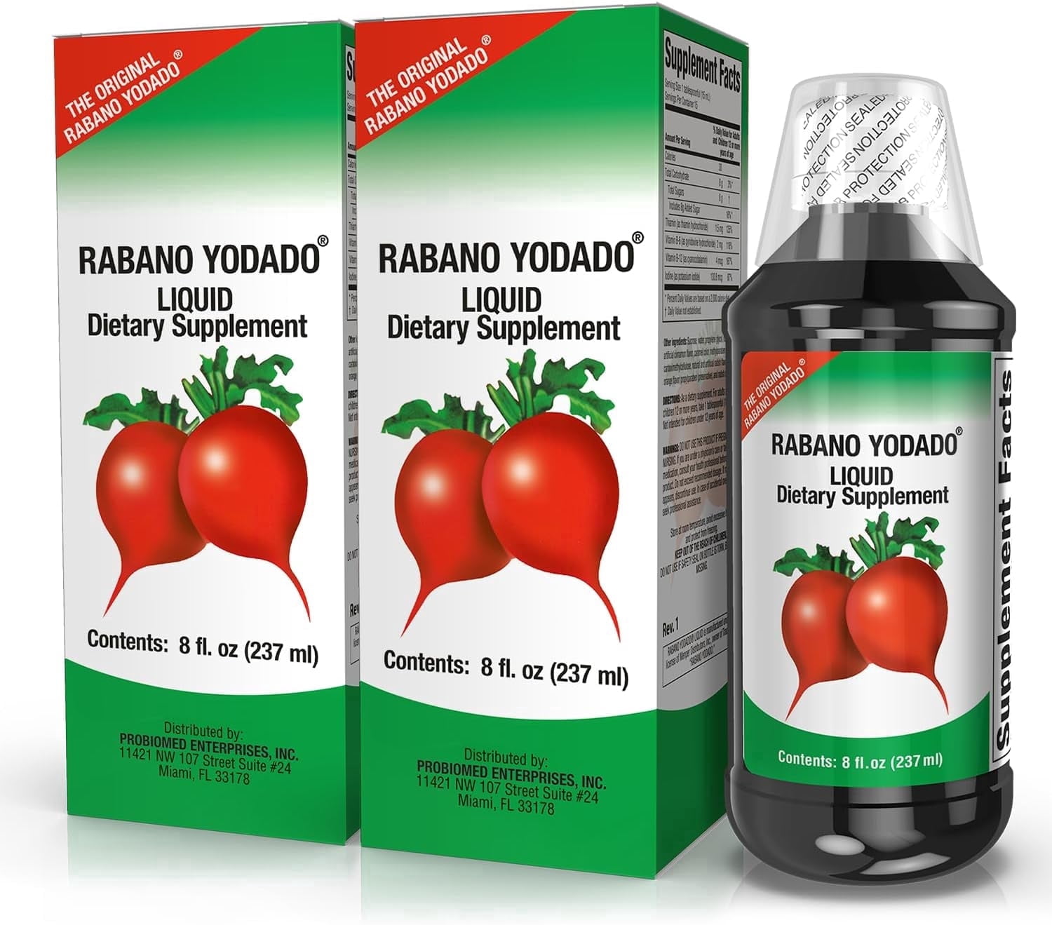 RABANO YODADO Liquid Supplement with Iodine, Nutritional Support for ...