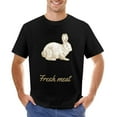 thumbnail image 1 of RABBIT FARM Vintage T-shirt Mens Cotton Classic Crewneck Short Sleeve Tees Unisex Black 4XL, 1 of 2