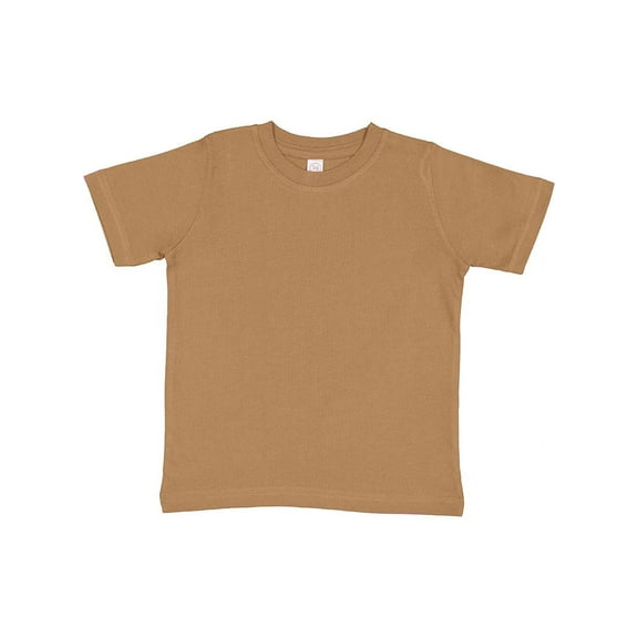 RABBIT SKINS 3321 - Fine Jersey Toddler T-Shirt, Coyote Brown, 7T