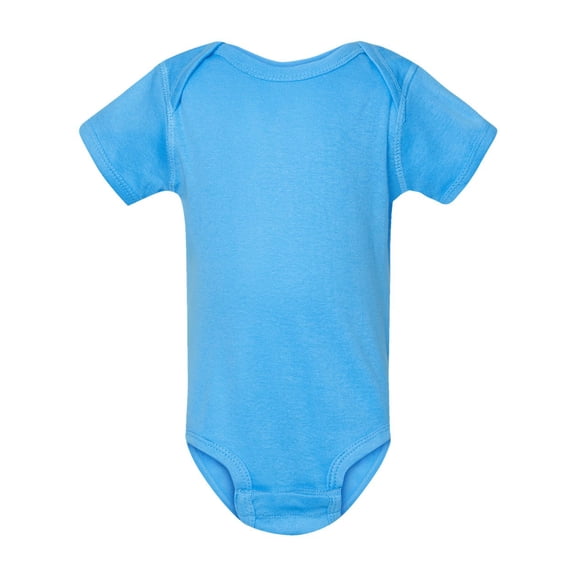 RABBIT SKINS Baby Bodysuit Girl & Boy | Newborn 0-3 Months to 24 Month Toddler, Snap Easy Closure (4400) Aqua, 24M