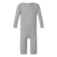 thumbnail image 1 of RABBIT SKINS Baby Long Sleeve Long Leg Bodysuit Boy & Girl | Newborn 0-3 to 24 Months, Heather, 18 Months, 1 of 2
