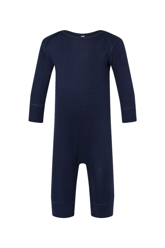 Baby Long Sleeve Long Leg Bodysuit Boy & Girl | Newborn 0-3 to 24 Months, Navy, 18 Months