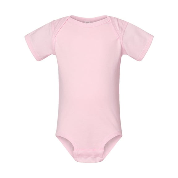 RABBIT SKINS Baby Soft Fine Jersey Short Sleeve Bodysuit (4424) Ballerina, NB