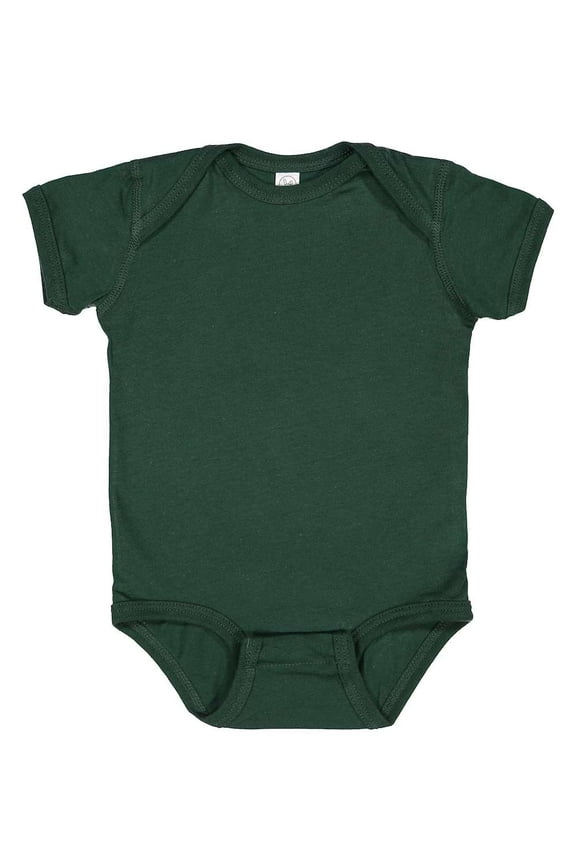 Baby Soft Fine Jersey Short Sleeve Bodysuit (4424) Forest, 6M