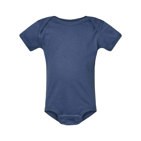 RABBIT SKINS Baby Soft Fine Jersey Short Sleeve Bodysuit (4424) Indigo, 24M