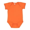 thumbnail image 1 of RABBIT SKINS Baby Soft Fine Jersey Short Sleeve Bodysuit (4424) Orange, 6M, 1 of 4
