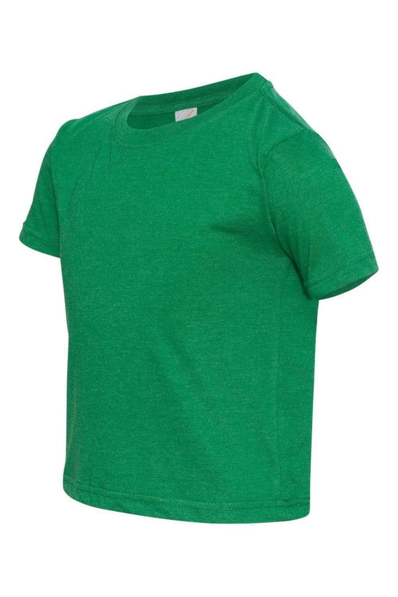 Fine Jersey Toddler T-Shirt Boy & Girl| Kids Tee| Blank Child Tshirt, Vintage Green, 4T