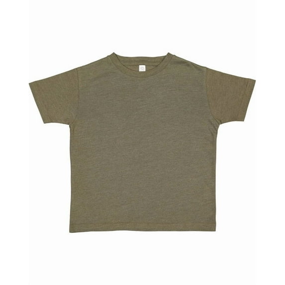 RABBIT SKINS Fine Jersey Toddler T-Shirt Boy & Girl| Kids Tee| Blank Child Tshirt, Vintage Military Green, 2T