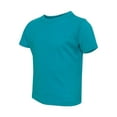 thumbnail image 1 of RABBIT SKINS Fine Jersey Toddler T-Shirt Boy & Girl| Kids Tee| Blank Child Tshirt, Vintage Turquoise, 2T, 1 of 3