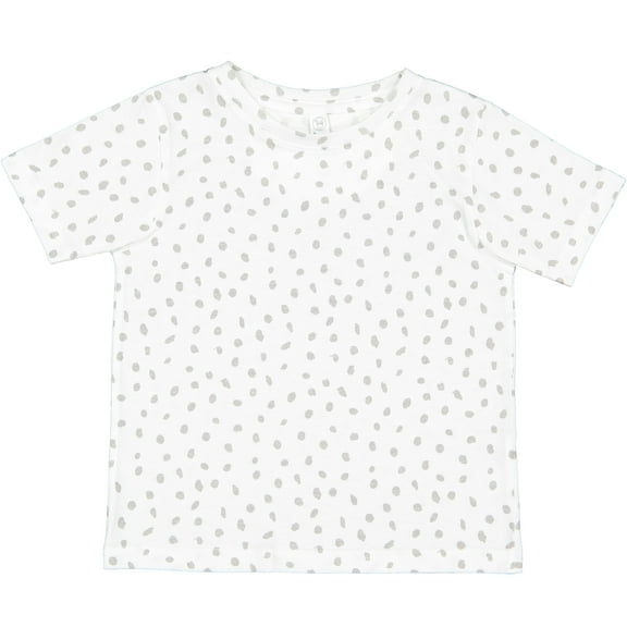 RABBIT SKINS Fine Jersey Toddler T-Shirt Boy & Girl| Kids Tee| Blank Child Tshirt, White Spot, 3