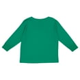 thumbnail image 1 of RABBIT SKINS Toddler 100% Cotton Fine Jersey Long Sleeve Tee, Kelly, 4T, 1 of 6