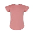 thumbnail image 1 of RABBIT SKINS Toddler Girls Flutter Sleeve Tee | Cute T-Shirt with Ruffles, Mauvelous, 5, 1 of 4
