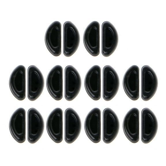 RABBITH 10 Pairs Soft Silicone Eyeglasses Nosepad Anti-Slip Nose Pads for Plastic Frames
