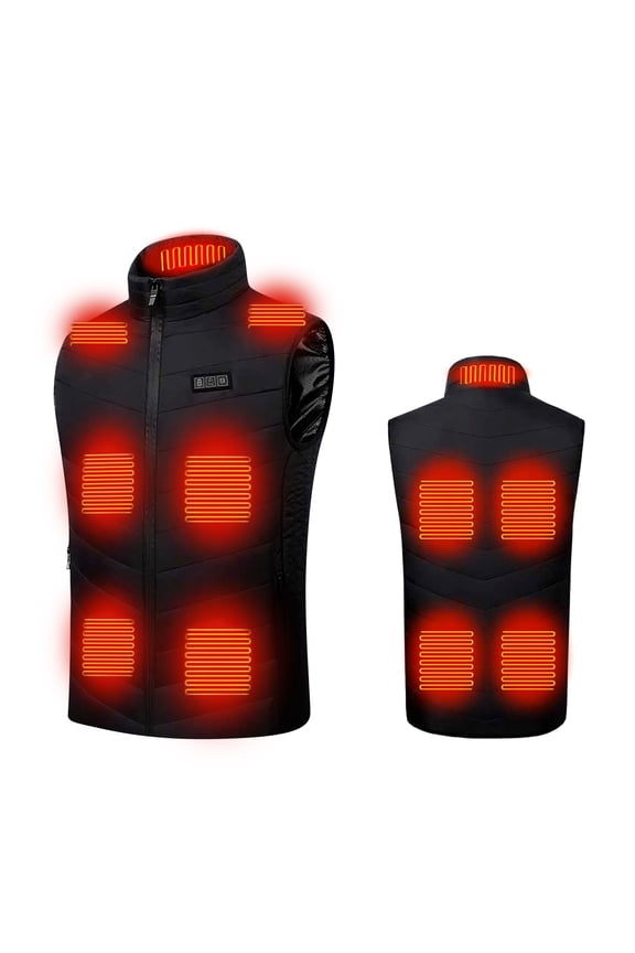 11 Place Waterproof Heated Vest Neck Vibrating Heating for Jacket Thermal Waistc