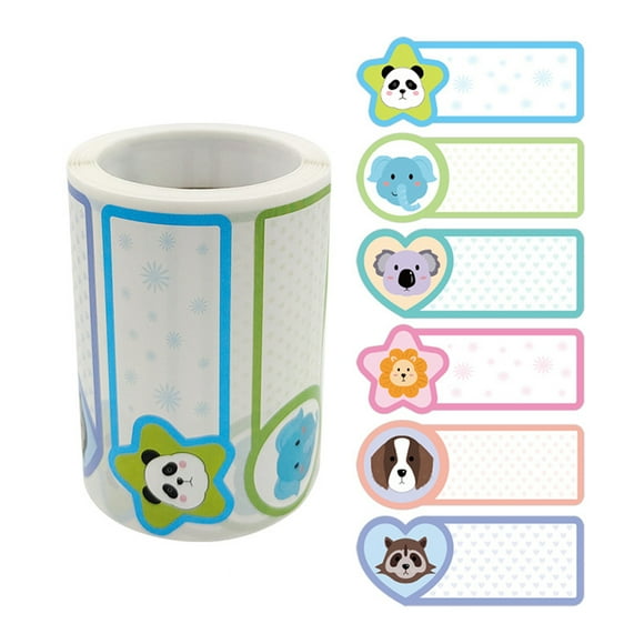 RABBITH 250pcs Baby Bottle Sticker Label for Daycare School Waterproof Write-On Name Tag