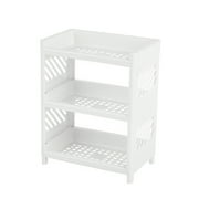 RABBITH 3 Tier Hollow Plastic Shelf Foldable Desktop Storage Rack Countertop Organizer