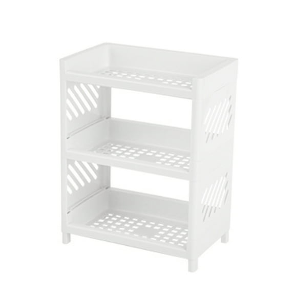 RABBITH 3 Tier Hollow Plastic Shelf Foldable Desktop Storage Rack Countertop Organizer