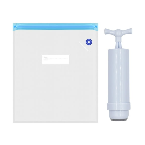 RABBITH 5Pcs Packaging Bag+Food Vacuum Sealer Storage Saver Hand Pump Kitchen Machine