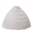 thumbnail image 1 of RABBITH 6 Hoops no Yarn Large Skirt Bride Bridal Wedding Dress Support Petticoat Women C, 1 of 19