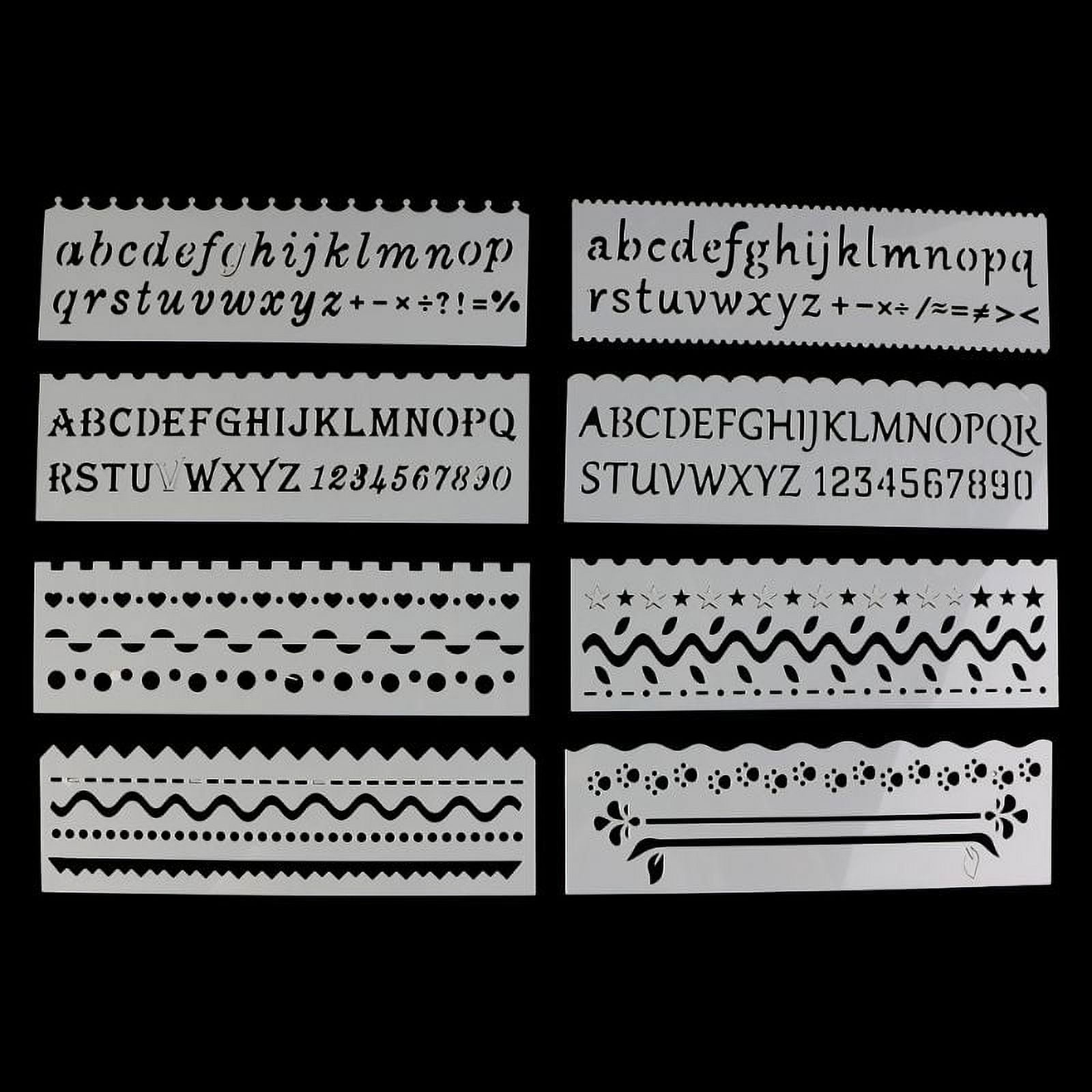 RABBITH 8Pcs/set Kids Plastic Drawing Template Rulers Stencils DIY ...