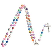 RABBITH Christian Catholic Religious Rosary Necklace for Cross Pendant Rosary Chain Jewe