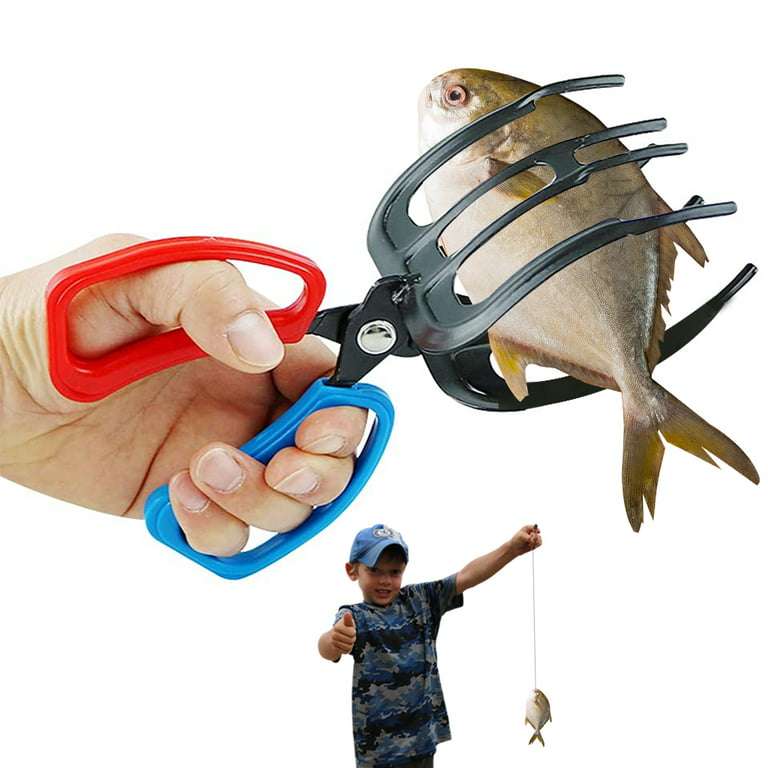Fish Grippers for Fishing, Fishing Forceps Fish Gripper Metal Fish Control  Clamp Claw Tong Grip Tackle Tool Control Forceps for Catch Fish Metal Fish