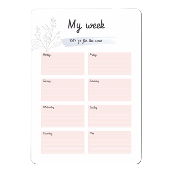 RABBITH Magnetic A4 Whiteboard with Pen Fridge White Board Refrigerator Magnet Notepad Flexible Message Reminder Board
