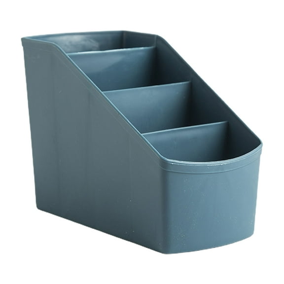 RABBITH Multi-Lattice Cosmetic Storage Box Remote Control Holder Container 4 Grid Office Desktop Tidy Stationery Organizer for Women Men