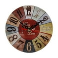 thumbnail image 1 of RABBITH Personalized Wall Clock Beach Themed Battery Operated Silent Round Coastal Nautical Clock for Office Bathroom Bedroom, 1 of 13