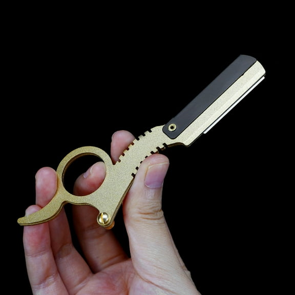 RABBITH Professional Straight Edge Barber for Razor Haircut Beard Shaving Tool Manual Depilation Razors Hairdresser Trimming Blades Replaceable