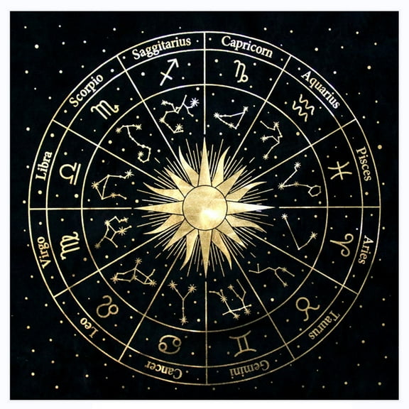 RABBITH Square Shape Pendulum Divination Altar Tablecloth Board Game Tarot Pad Rune Table Cloth Astrology Oracles Board Game Mat