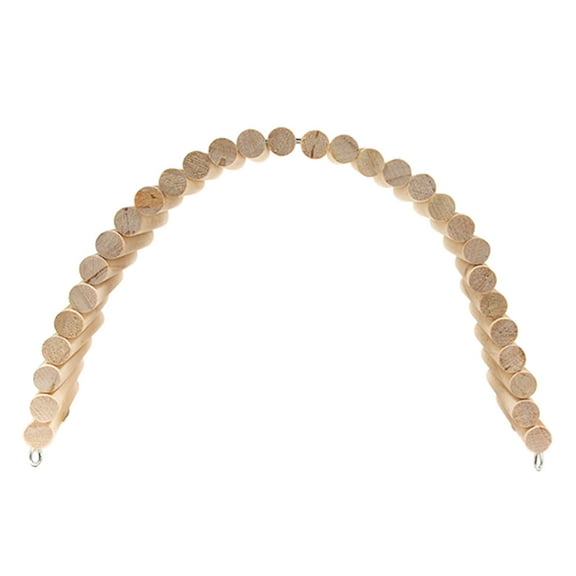 RABBITH Suspension Bridge for Hamsters Small Pet Climbing Ladder Guinea Pig Bendable Tunnel Gerbil Wooden Ramp Chews Toys