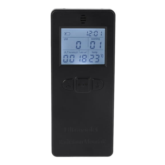 RABBITH Ultraviolet Radiation Detector UV UVI Meter Radiometer Tester with Thermometer