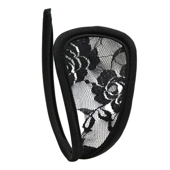 RABBITH Womens Floral Lace C String Underwear Invisible Sexy Lingerie Solid Hollow Thong