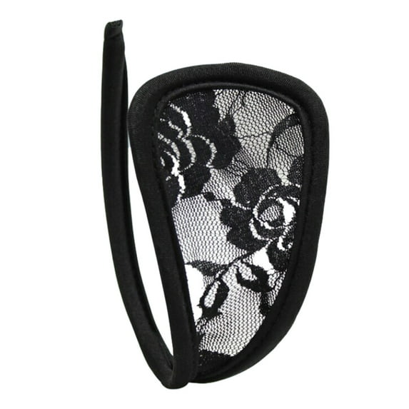 RABBITH Womens Floral Lace C String Underwear Invisible Sexy Lingerie Solid Hollow Thong