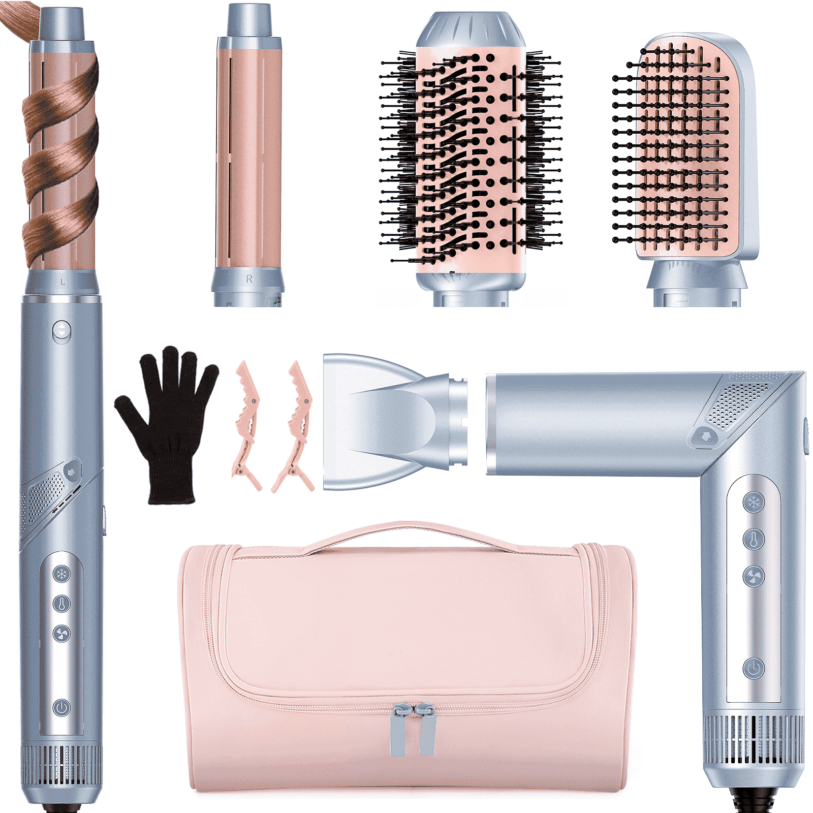 RACCOMB 5-in-1 Hair Styler, Air Styling Drying System, Powerful