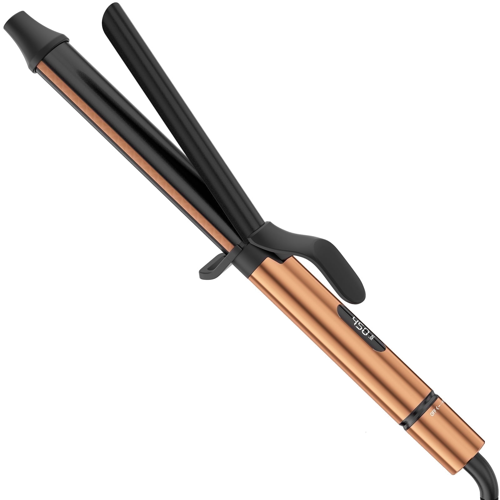 1.25 inch Professional Curling Iron, Long Barrel Curling Wand, Ceramic Hair Curler with 8 Heat Settings, 30s Fast Heat-up, Dual Voltage for Global Travel, Suitable for All Hair Types