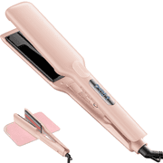 RACCOMB Professional Styling & Heating Hair Straightener. Vibration Infrared Technology, 1.75 Ceramic Plates Flat Iron, 320 F - 450 F, Pink