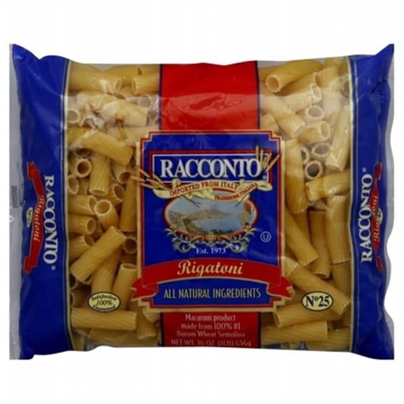 RACCONTO, PASTA RIGATONI, 16 OZ, (Pack of 20)